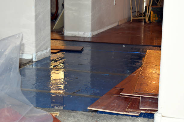 Professional Basement Flood Cleanup technician working in Weatherford, TX